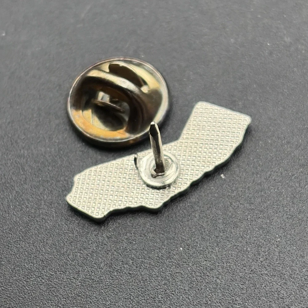 California State Outline United‎ States Of America Lapel Hat Pin